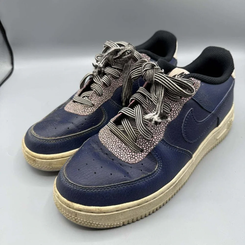 Nike Air Force 1 LV8 4‎ Sneaker Shoes Youth 5.5Y Midnight Navy CN5715-400